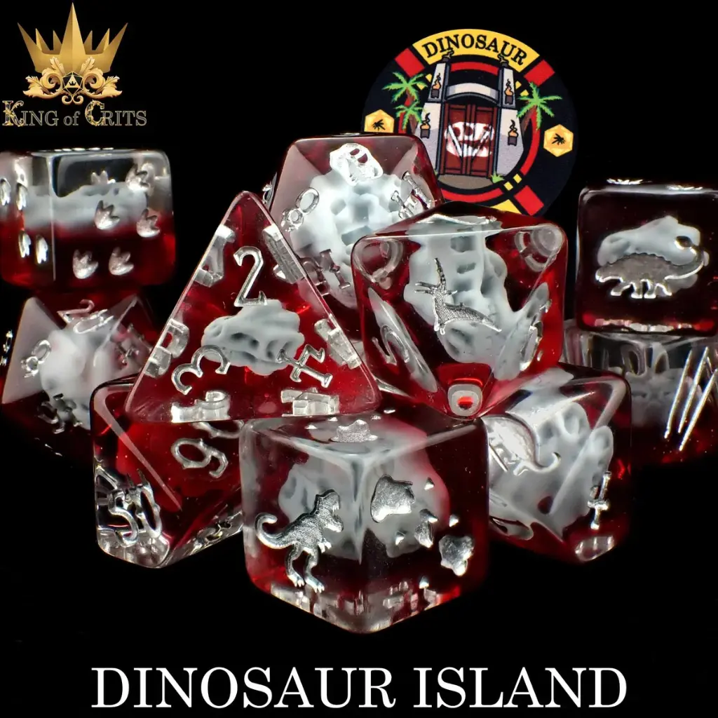 King of Crits Dice: Dinosaur Island 11 Dice Set