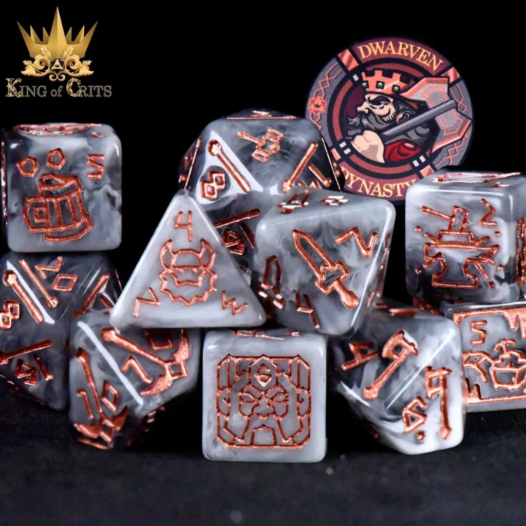 King of Crits Dice: Dwarven Dynasty 11 Dice Set