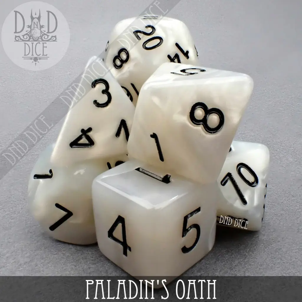 King of Crits: Holy Order 7 Dice Set