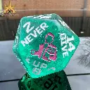 King of Crits: Rick Rolled 34mm D20