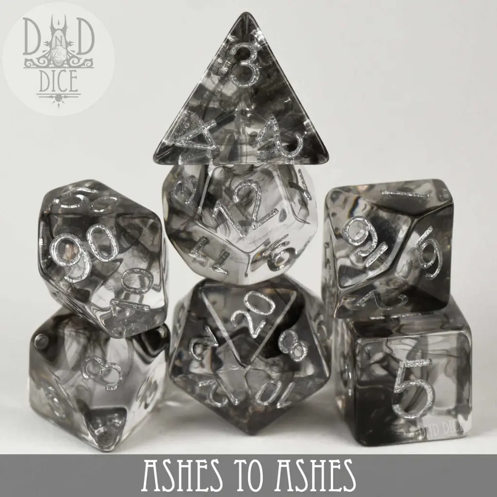 King of Crits: Ashes to Ashes 7 Dice Set