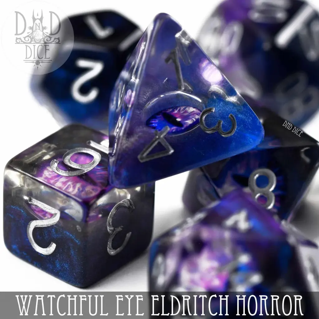 King of Crits: Watchful Eye - Eldritch Horror 7 Dice Set