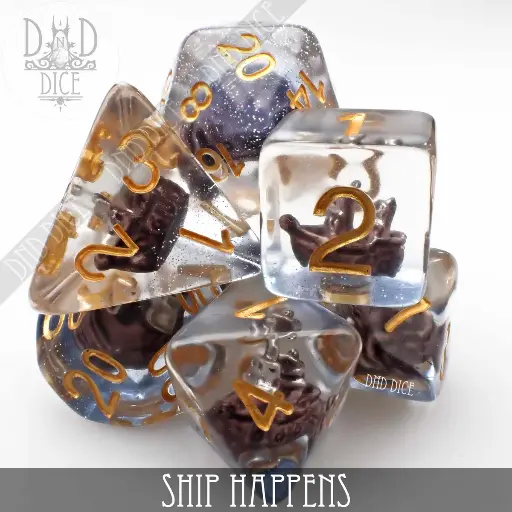 King of Crits: Ship Happens 7 Dice Set
