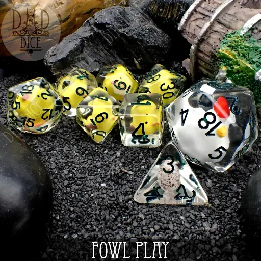 King of Crits: Fowl Play 8 Dice Set