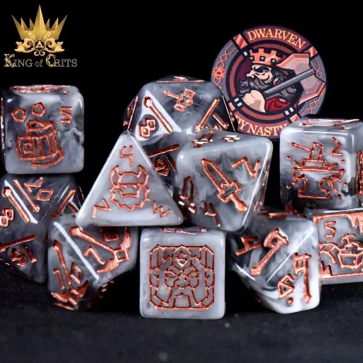 King of Crits Dice: Dwarven Dynasty 11 Dice Set